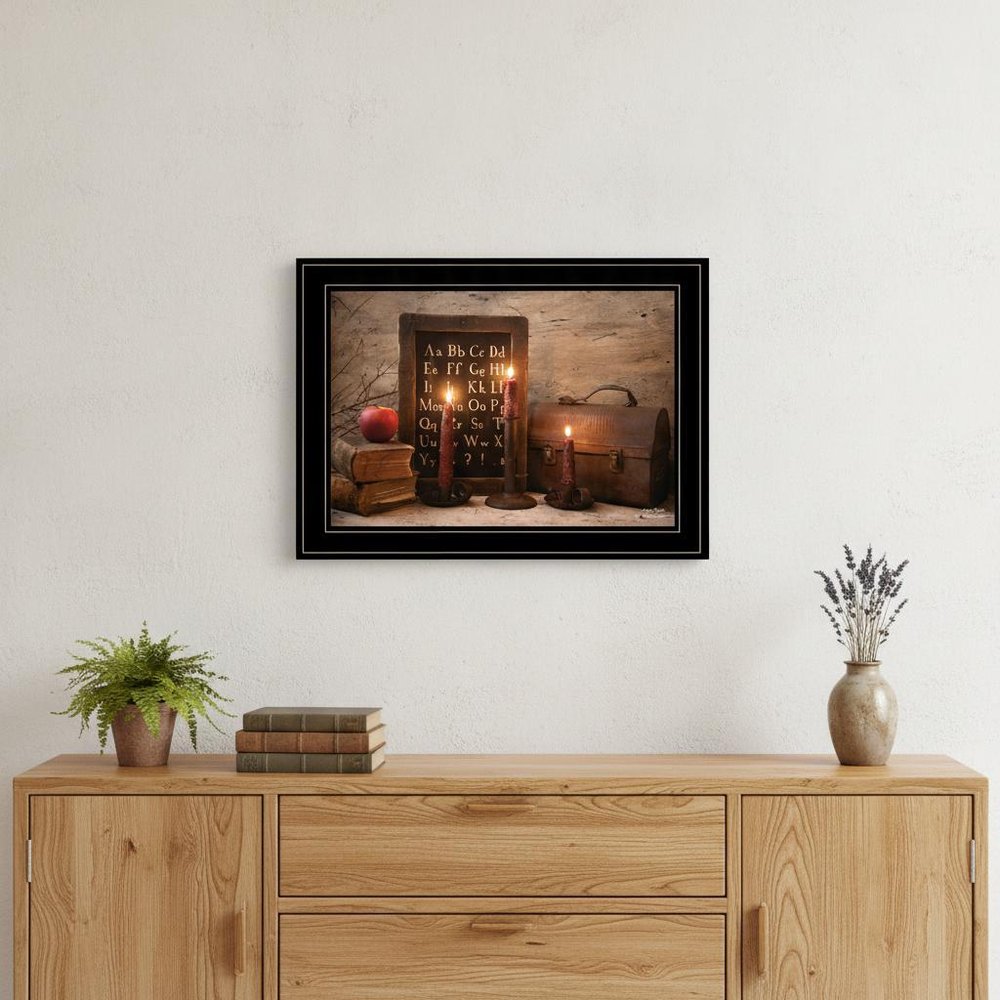 School Nights 3 Black Framed Print Wall Art