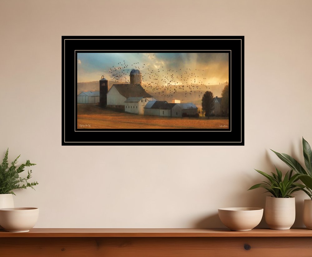Light of a New Day 3 Black Framed Print Wall Art