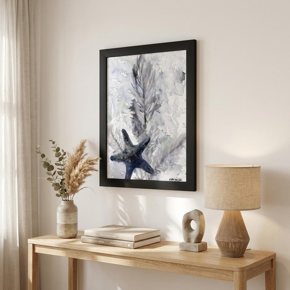 Ocean Collection 4 Black Framed Print Wall Art