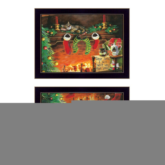 Set Of Two Ive Been A Good Boy 3 Black Framed Print Wall Art