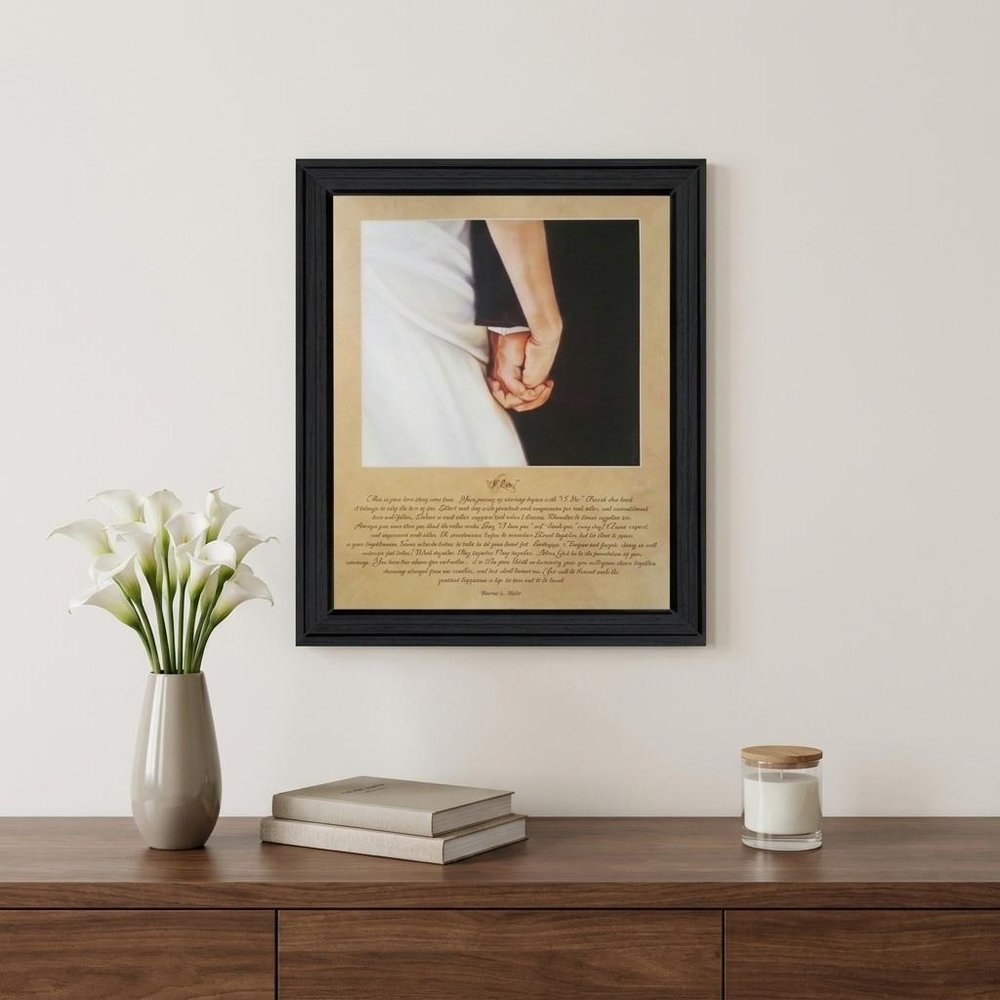 I DO 7 Black Framed Wall Art