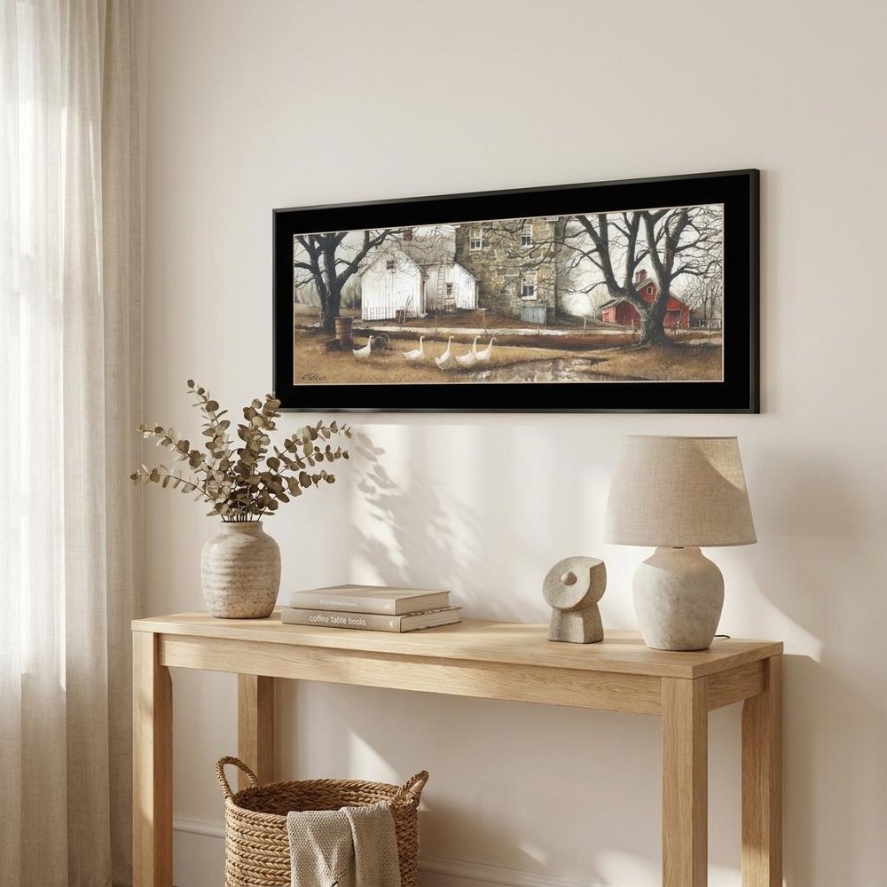 Puddle Jumpers 2 Black Framed Print Wall Art