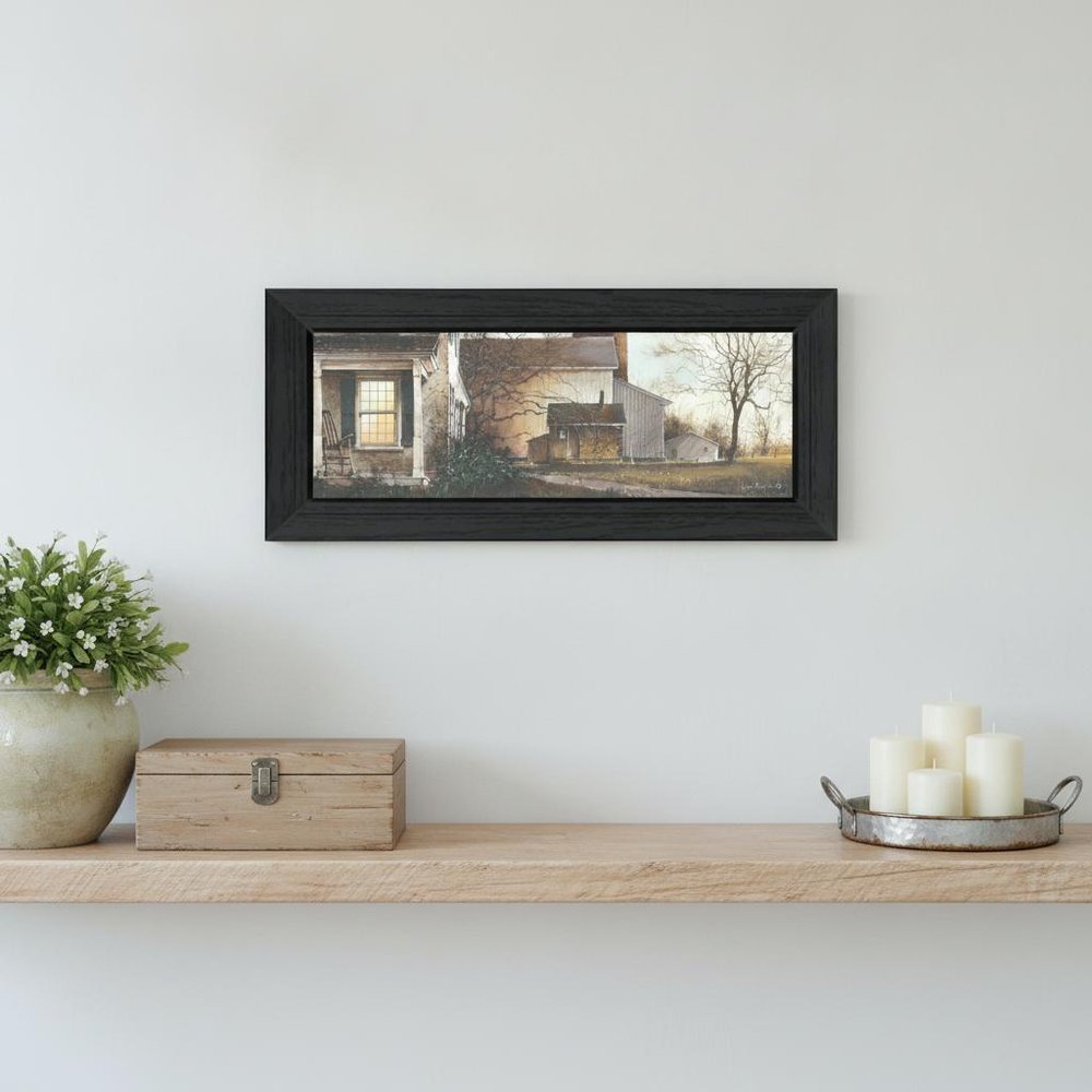Approaching Dusk Black Framed Print Wall Art