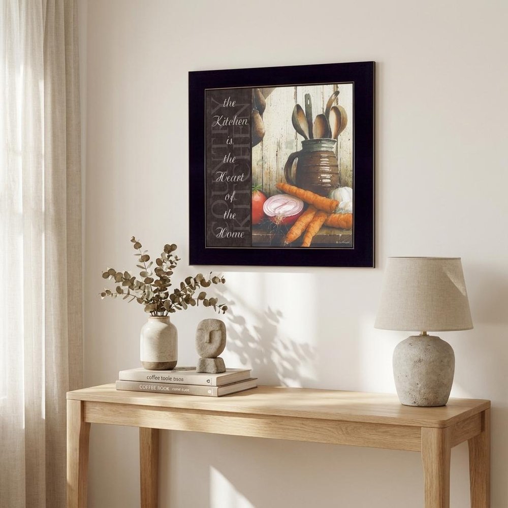 Heart of the Home 2 Black Framed Print Kitchen Wall Art