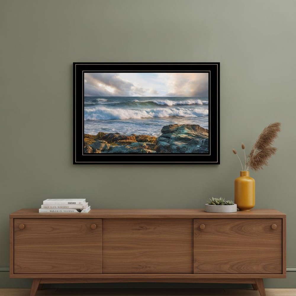 The Clearing 2 Black Framed Print Wall Art