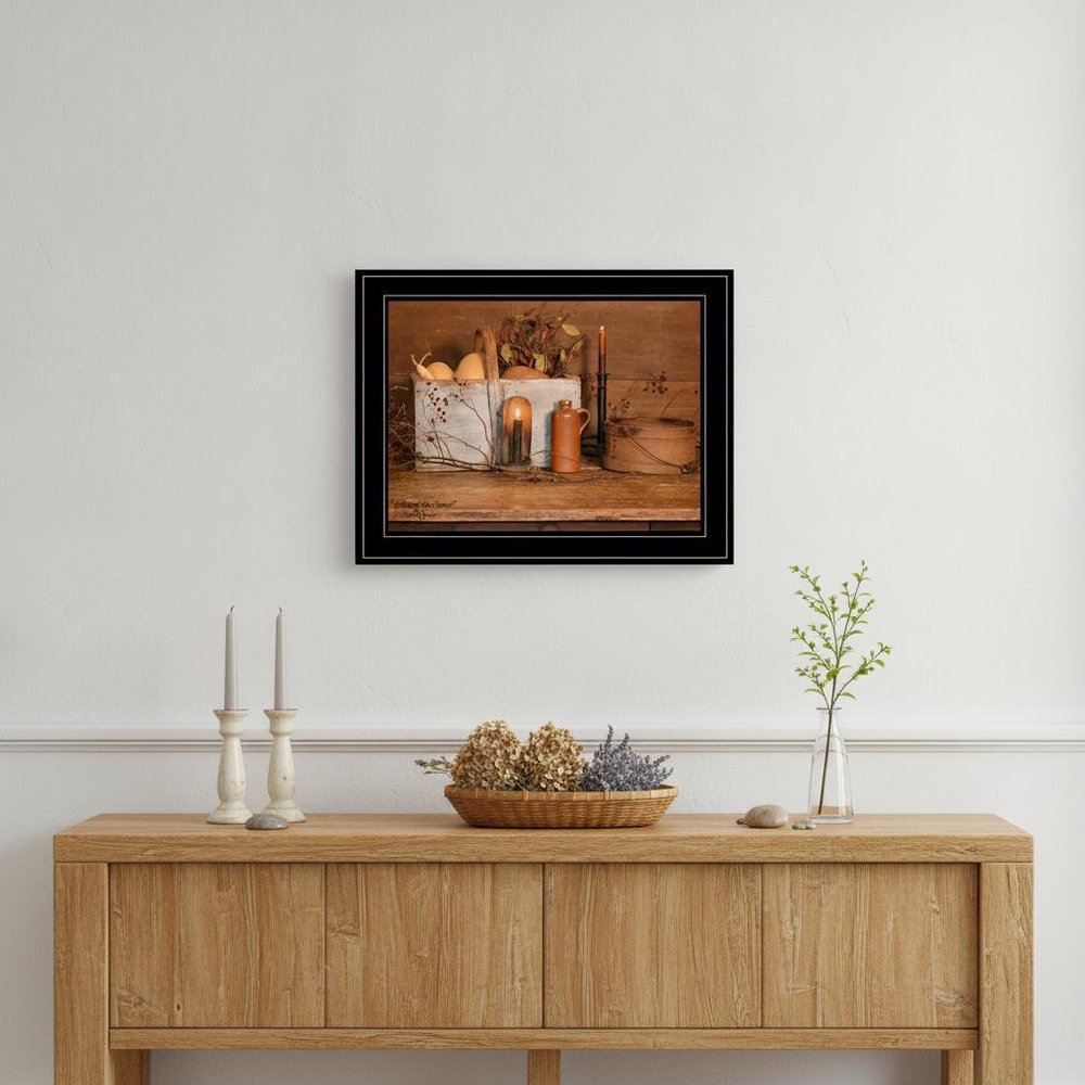 Gathering The Harvest 2 White Framed Print Kitchen Wall Art