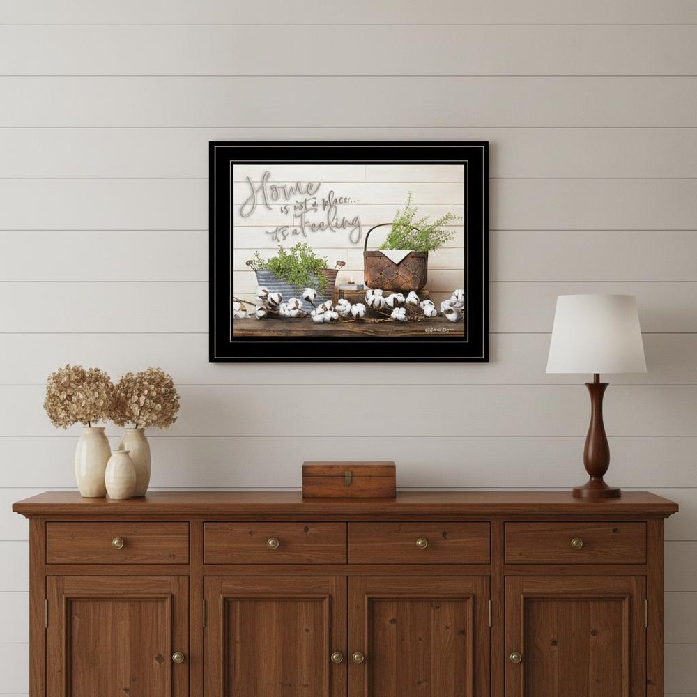 Home is not a Place 2 White Framed Print Wall Art