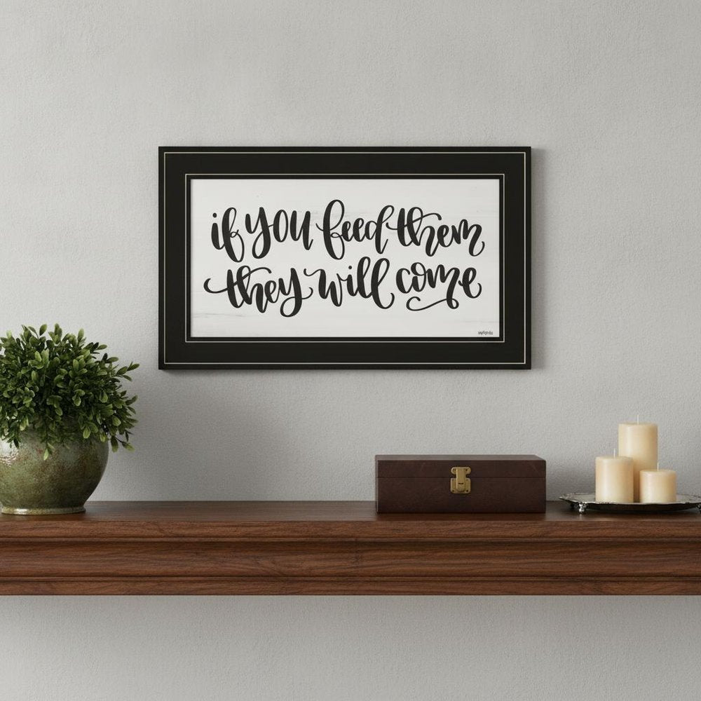 If You Feed Them 2 Black Framed Print Wall Art