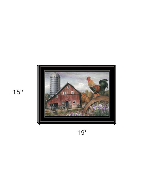 Good Morning Vermont 3 Black Framed Print Wall Art