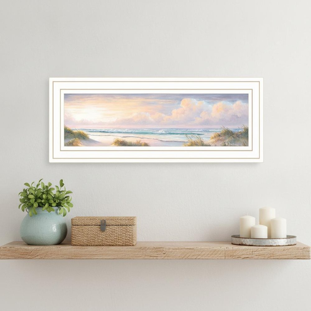 Seascape II 2 White Framed Print Wall Art