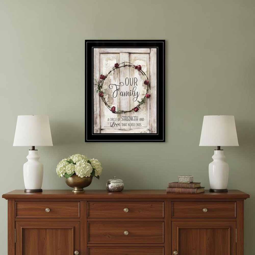 Our Family 2 Black Framed Print Wall Art