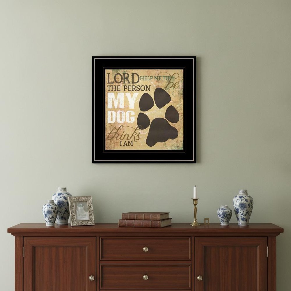 My Dog 2 Black Framed Print Wall Art