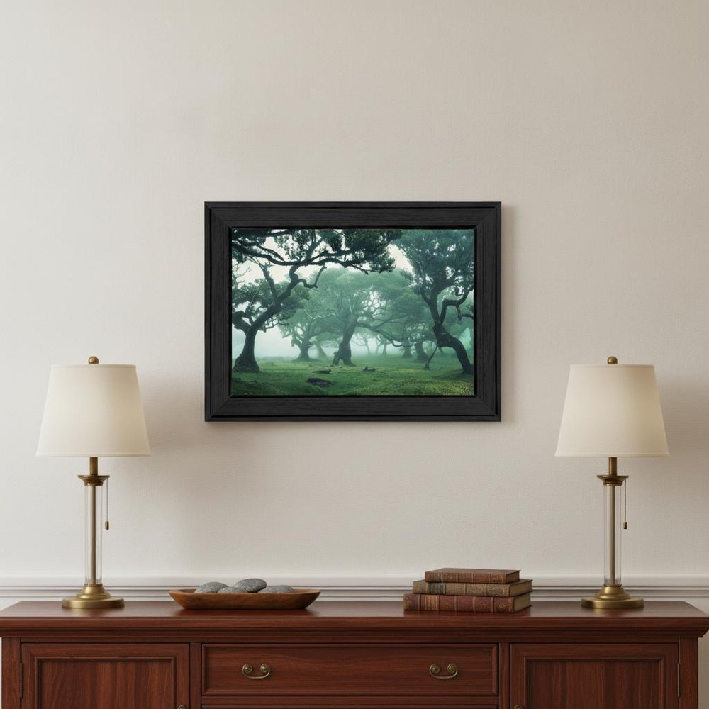 Enchanted Forest II 3 Black Framed Print Wall Art