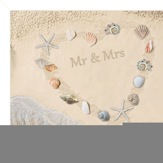 Marriage is a Beach 2 White Framed Print Wall Art