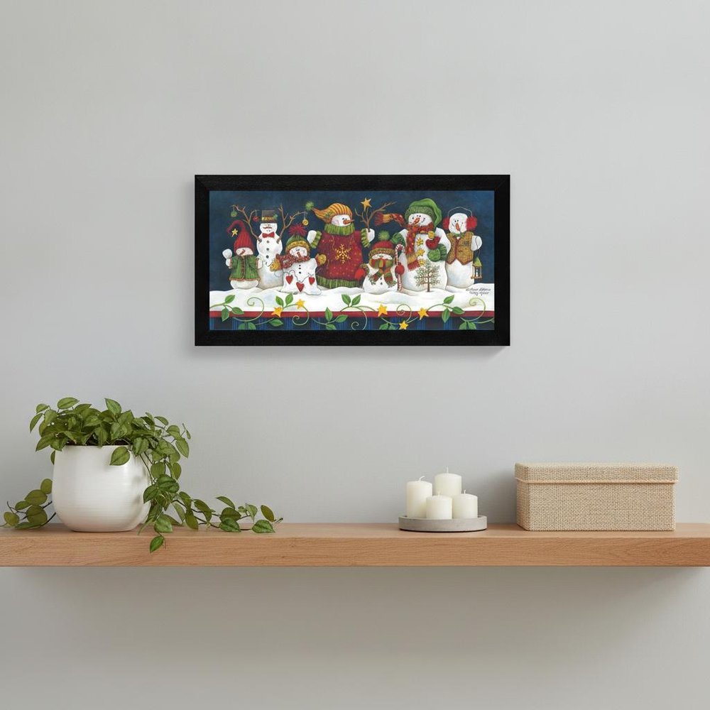 Sticking Together Black Framed Print Wall Art
