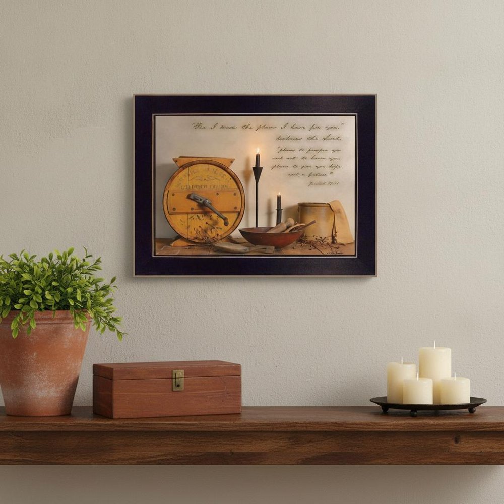 The Plans I Have For You 1 Black Framed Print Wall Art