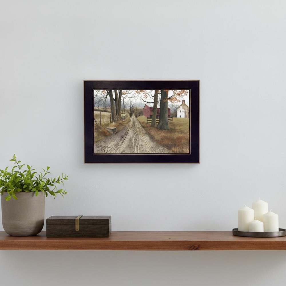 The Road Home Black Framed Print Wall Art