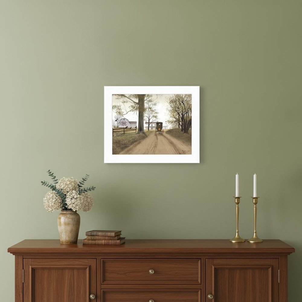 Headin Home White Framed Print Wall Art