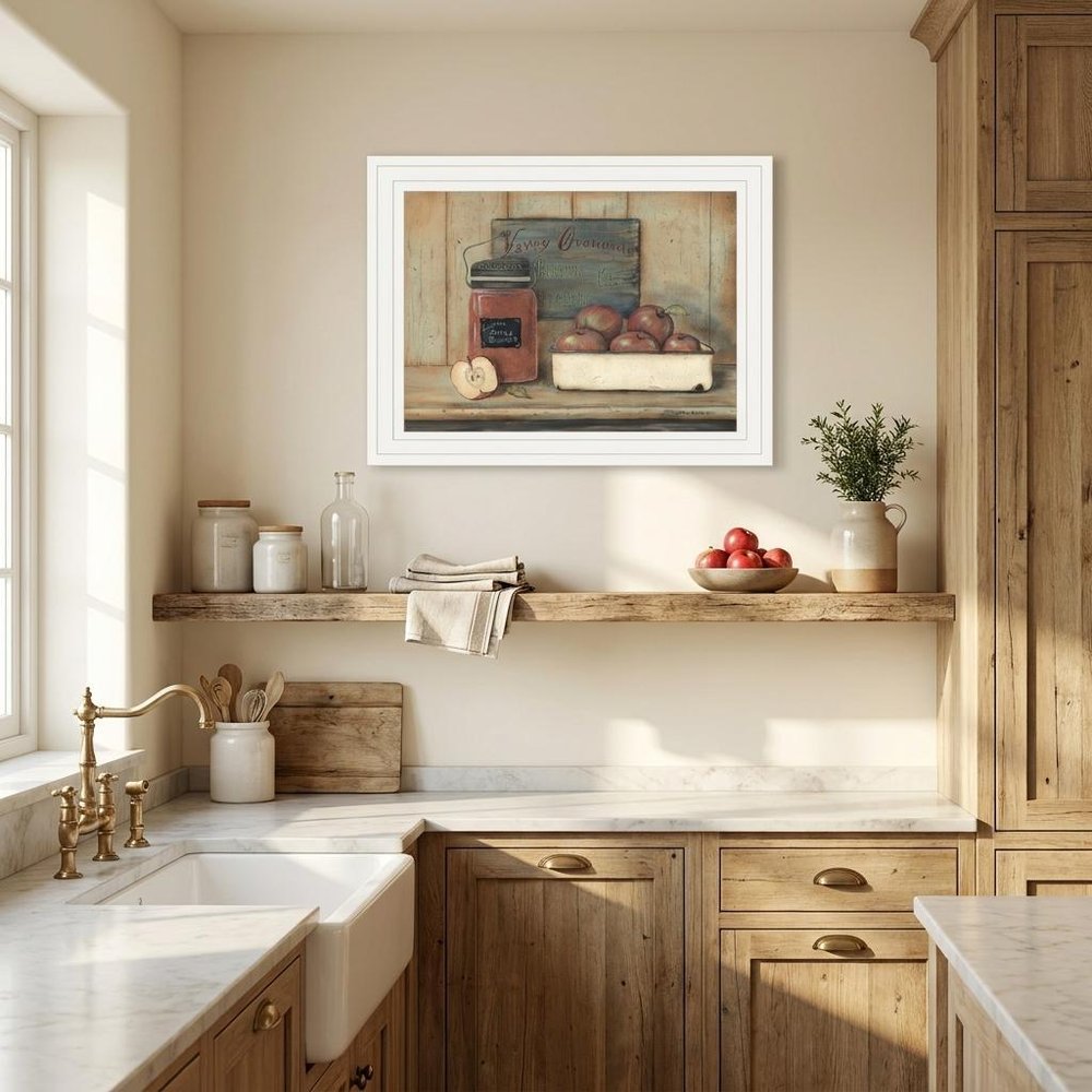 Apple Butter 3 White Framed Print Wall Art