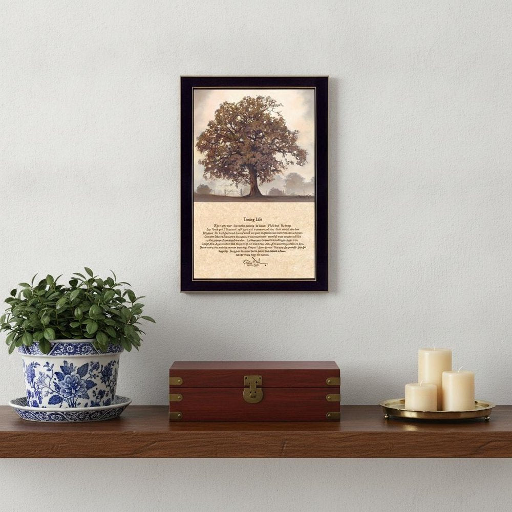 Living Life Black Framed Print Wall Art