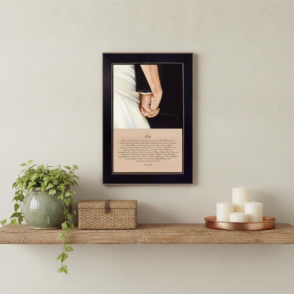 I Do Black Framed Print Wall Art