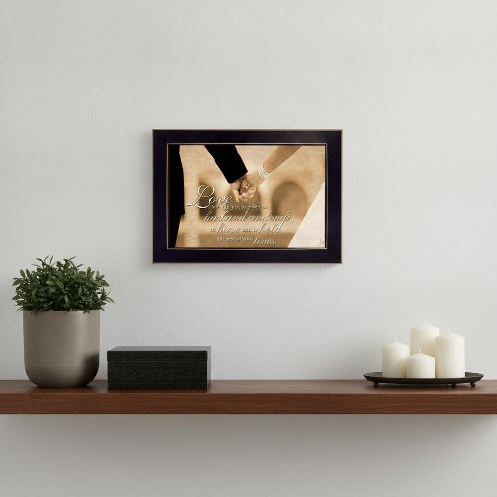 To Have and To Hold 1 Black Framed Print Wall Art