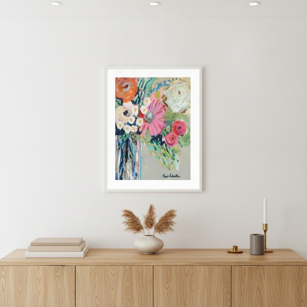 From Mrs Hazels Garden 3 White Framed Print Wall Art