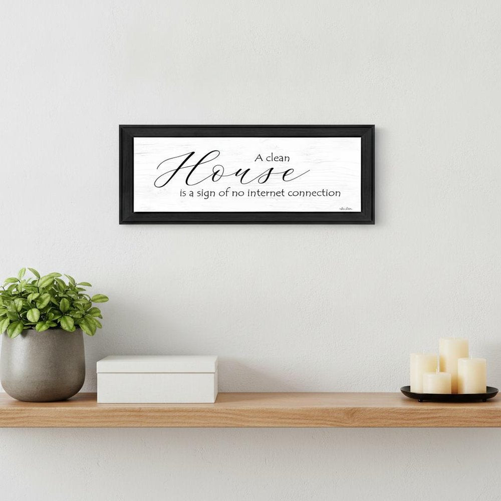 A Clean House 2 Black Framed Print Wall Art