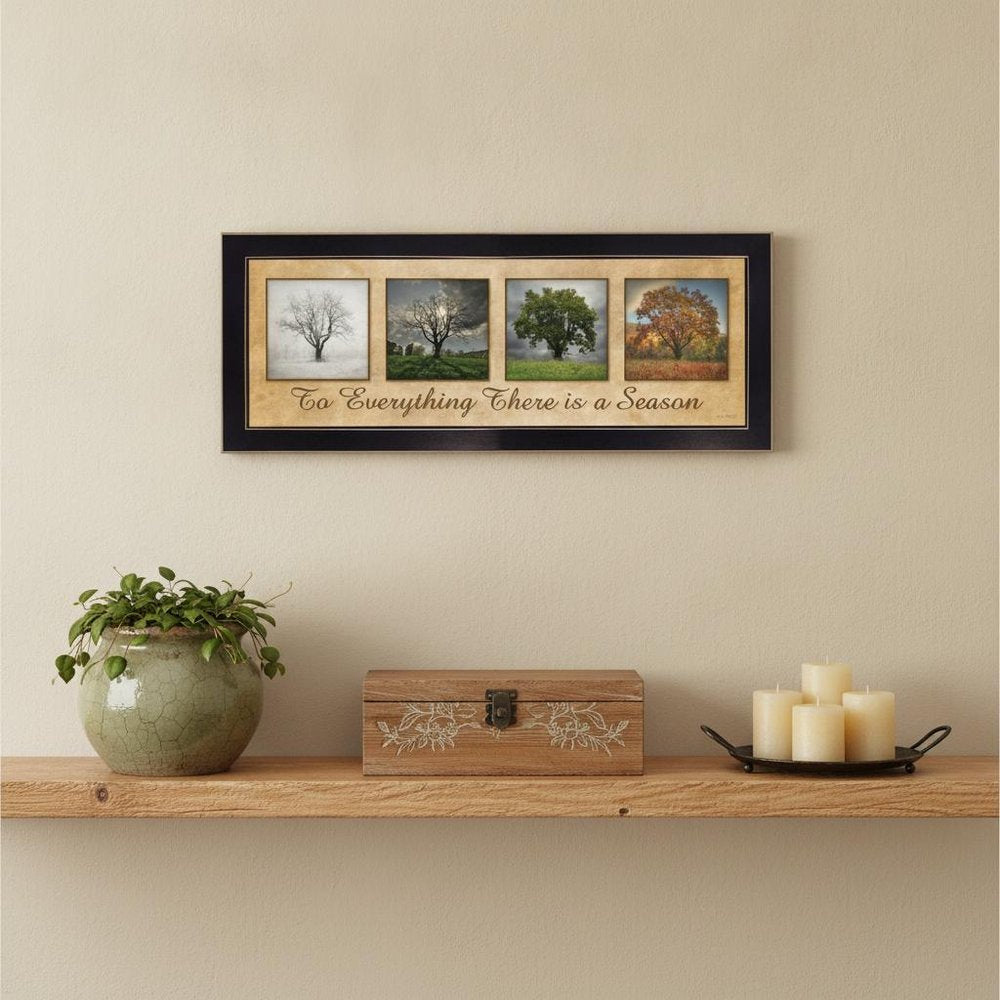 There is a Season Black Framed Print Wall Art