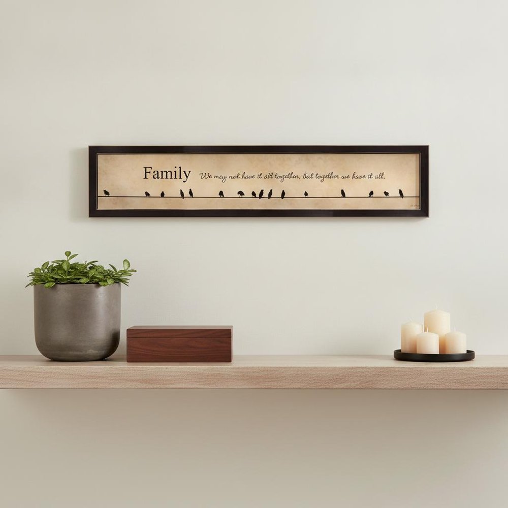 Family Together We Have It All 2 Black Framed Print Wall Art