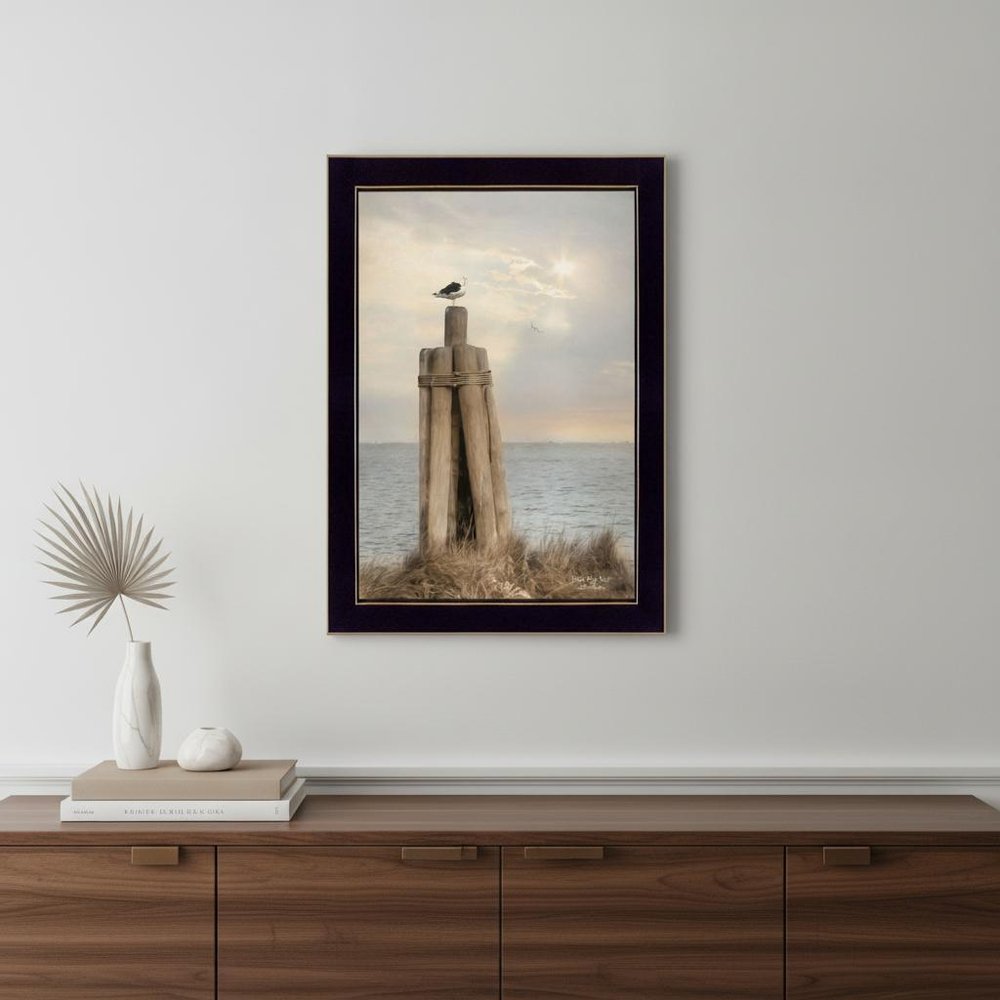 Birds Eye View 1 Black Framed Print Wall Art