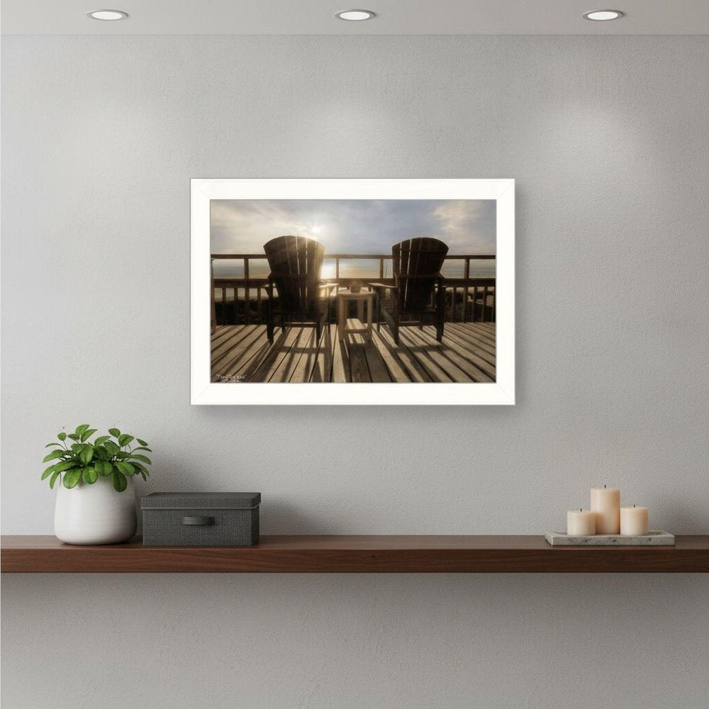 Front Row Seats 3 White Framed Print Wall Art