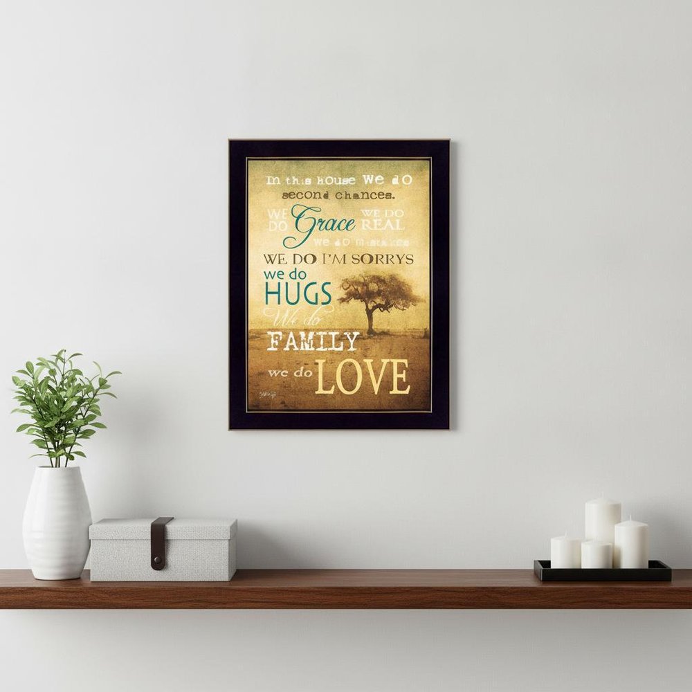 We Do 1 Black Framed Print Wall Art