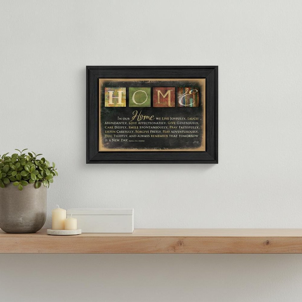 In Our Home 1 Black Framed Print Wall Art