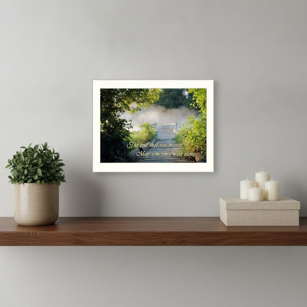Beauty 2 White Framed Print Wall Art