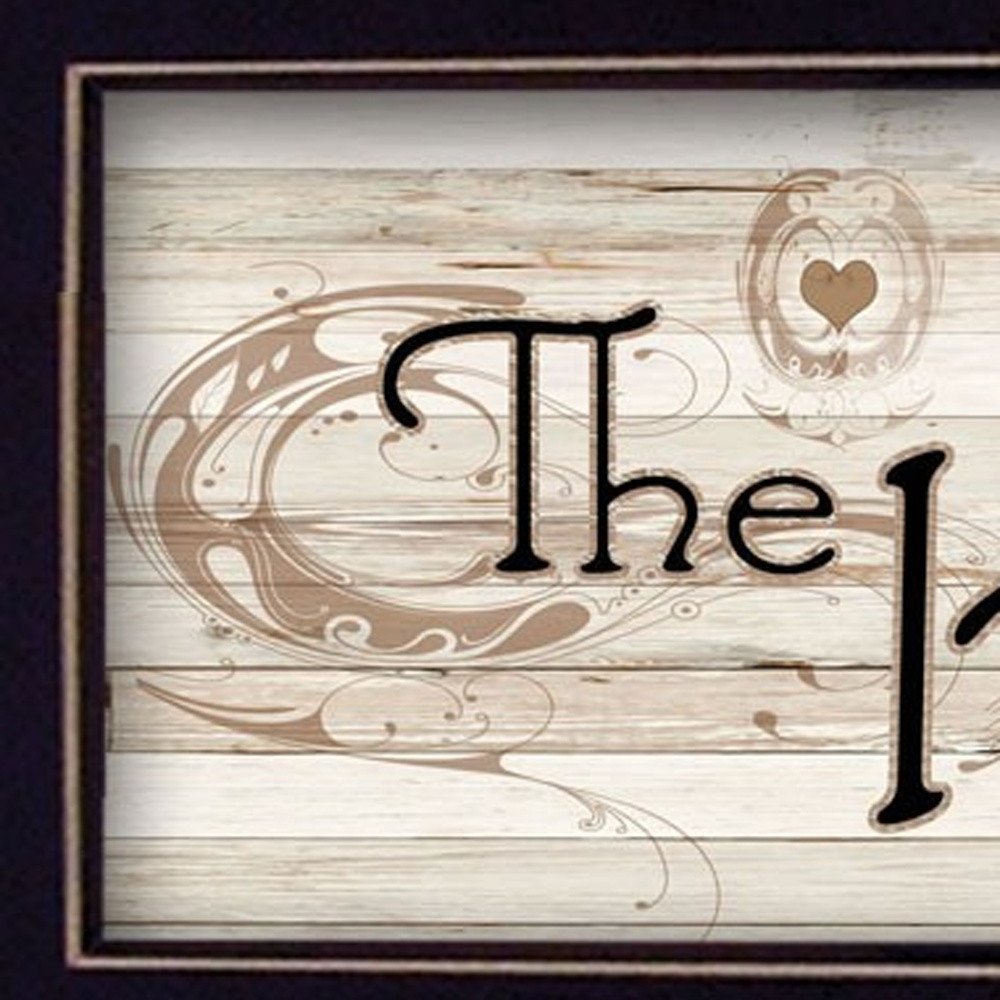 Set Of Two The Kitchen with Seven Peg Mug Rack 1 Black Framed Kitchen Wall Art