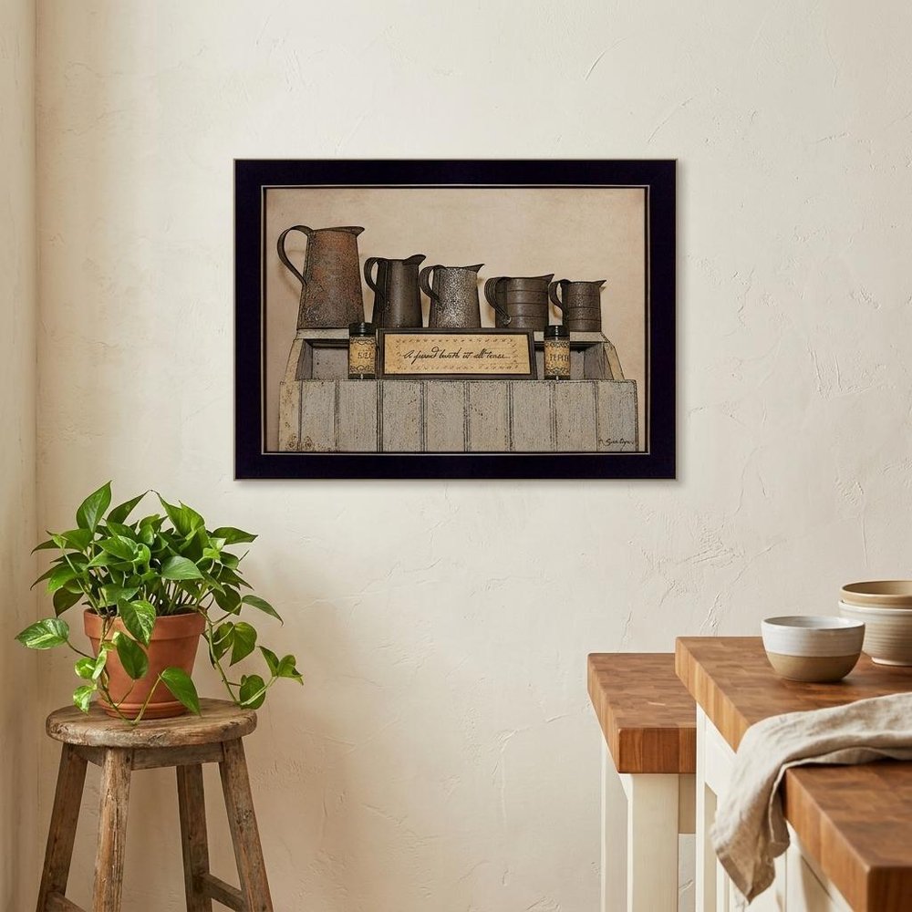 A Friend Loveth at All Time 1 Black Framed Print Wall Art