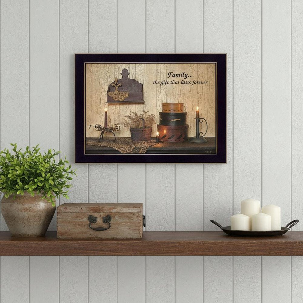 Forever Family 1 Black Framed Print Wall Art