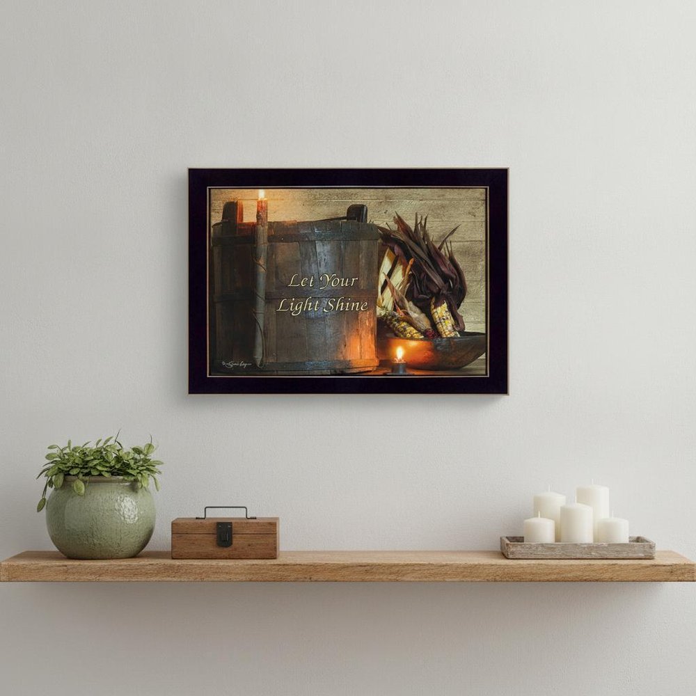 Indian Corn 1 Black Framed Print Wall Art