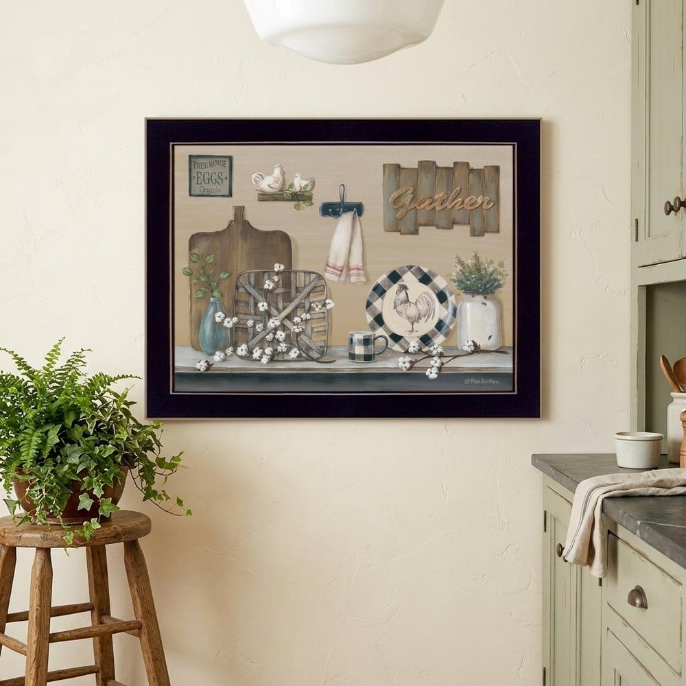 Farmhouse Kitchen Black Framed Print Kitchen Wall Art
