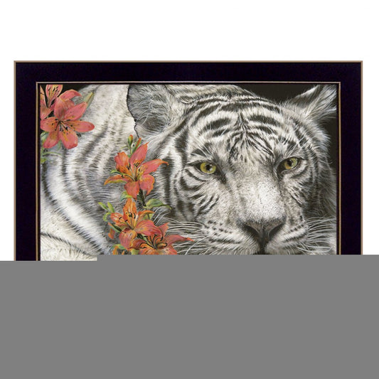 Tiger Lily 1 Black Framed Print Wall Art