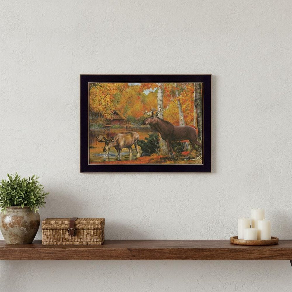 Peaceful Retreat 1 Black Framed Print Wall Art