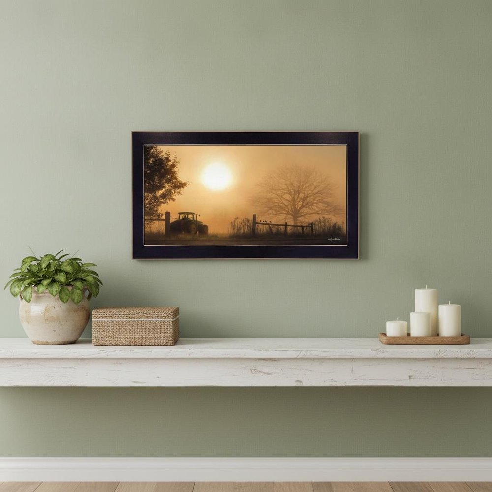 Start Your Engines 1 Black Framed Print Wall Art