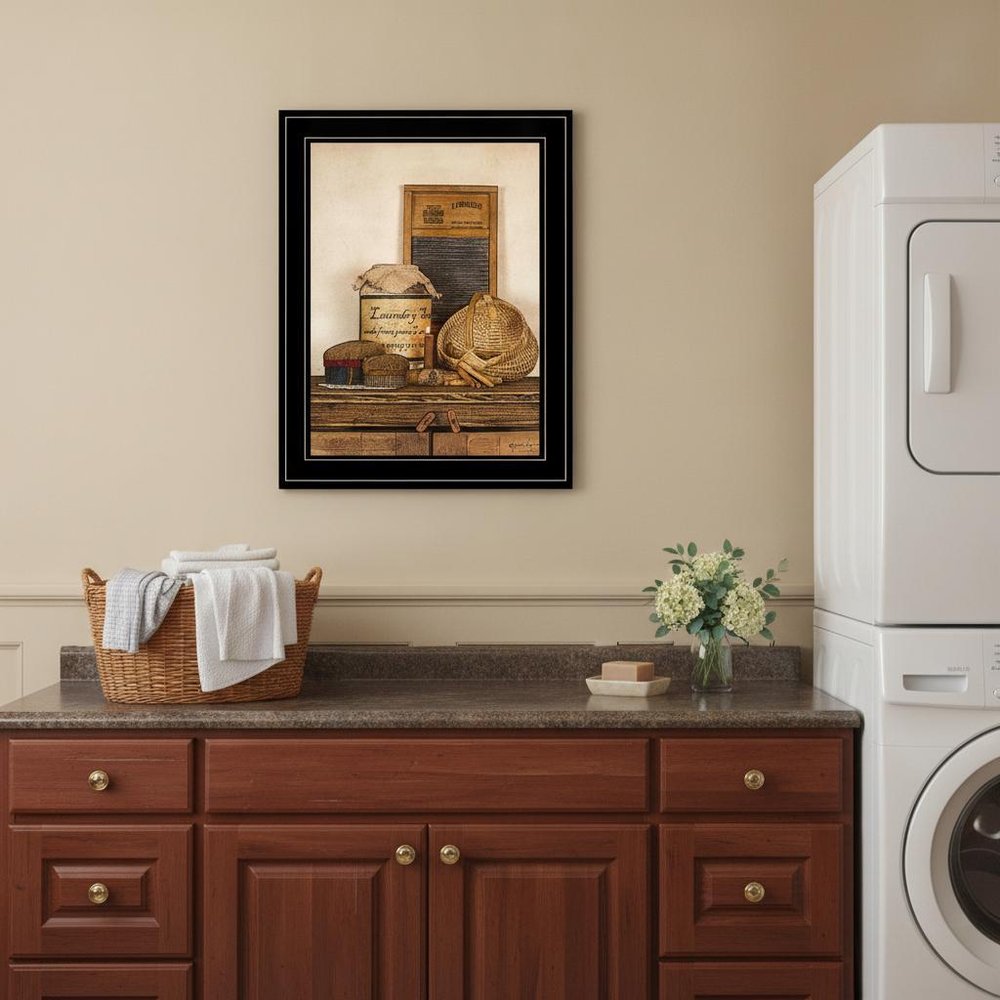 Laundry Soap 2 Black Framed Print Bathroom Wall Art