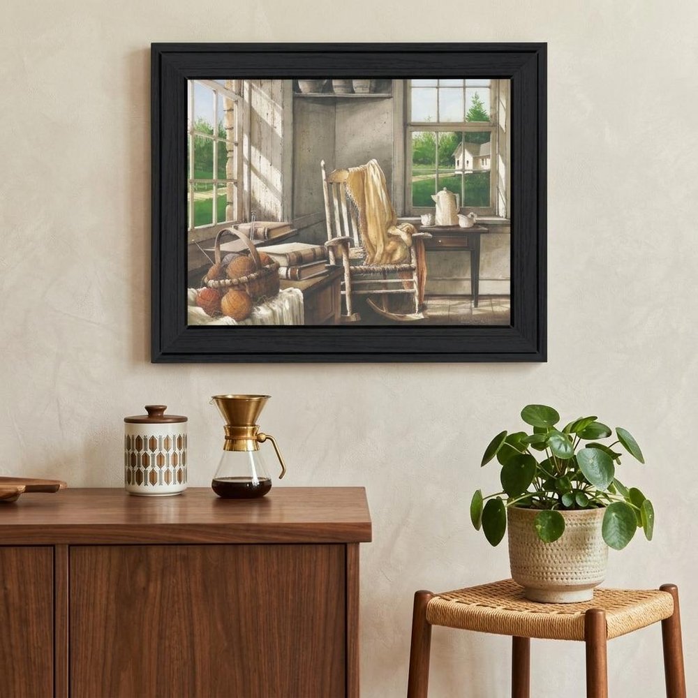 Corner Comforts Black Framed Print Wall Art
