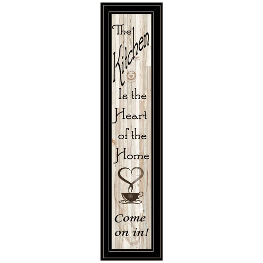 Kitchen is the Heart of the Home 18 Black Framed Print Kitchen Wall Art