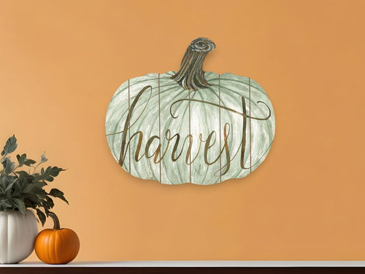 15" X 17" Brown And Green Harvest Hanging Dimensional Sculpture