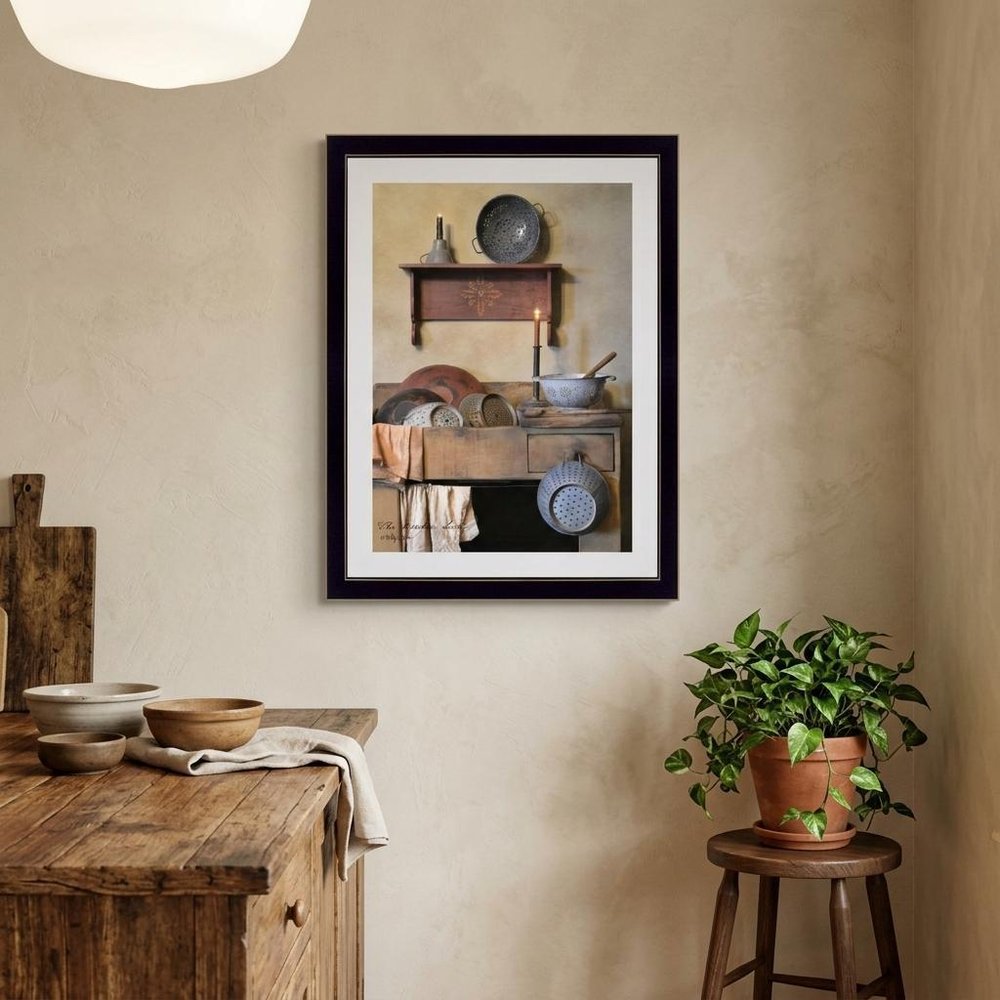 The Kitchen Sink Black Framed Print Kitchen Wall Art