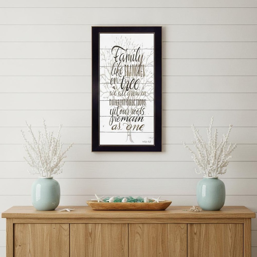 Family 3 Black Framed Print Wall Art