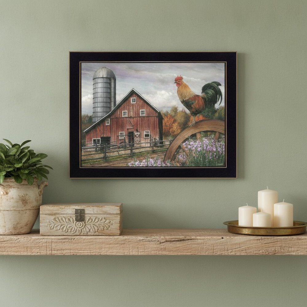 Good Morning Vermont 1 Black Framed Print Wall Art